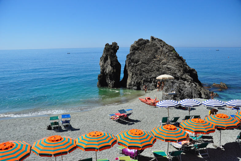 The beach of Monterosso, Cinque Terre